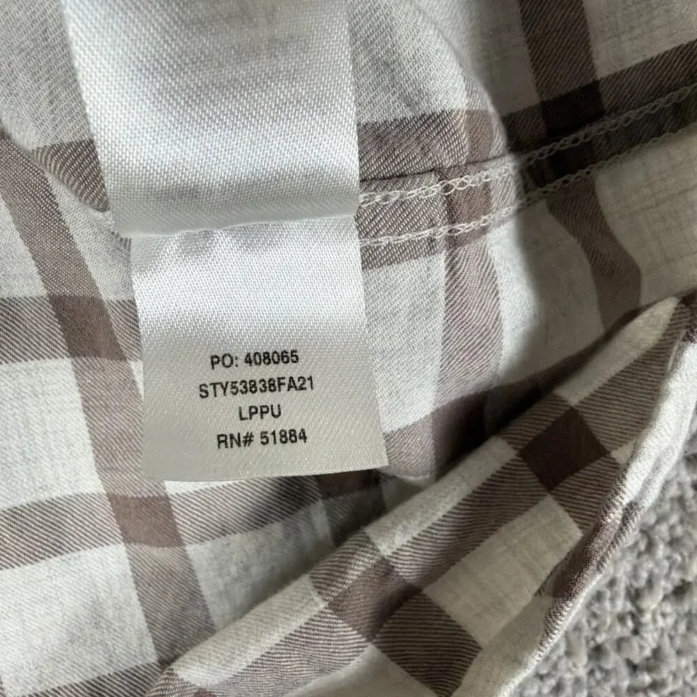 Patagonia Shirt Mens L Brown Plaid Long Sleeve in Conversion Fjord Flannel 53838